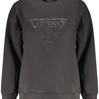 SUDADERA CON CREMALLERA NEGRA PARA MUJER GUESS JEANS