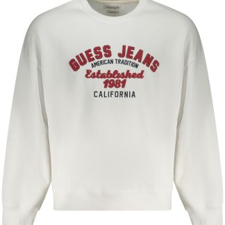 SUDADERA GUESS JEANS SIN CREMALLERA HOMBRE BLANCA