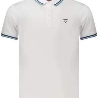POLO GUESS JEANS MANGA CORTA HOMBRE BLANCO