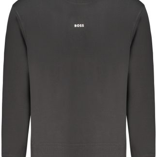 SUDADERA HUGO BOSS CON CREMALLERA NEGRA PARA HOMBRE