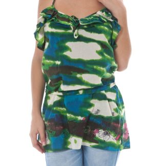 CAMISETA DE MUJER JOHN GALLIANO VERDE