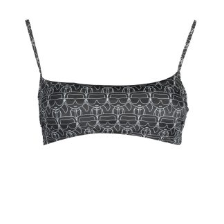 KARL LAGERFELD BEACHWEAR TOP DISFRAZ DE MUJER NEGRO