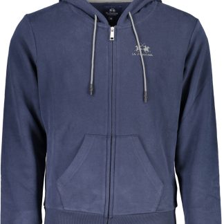 SUDADERA HOMBRE CREMALLERA AZUL LA MARTINA