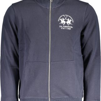 SUDADERA DE HOMBRE AZUL CON CREMALLERA LA MARTINA