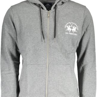 SUDADERA DE HOMBRE LA MARTINA GRIS CON CREMALLERA