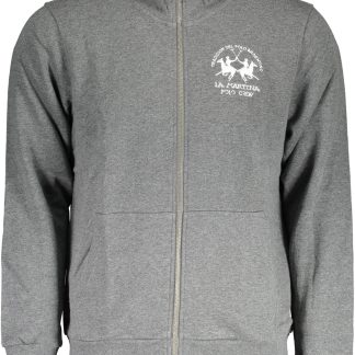 SUDADERA DE HOMBRE LA MARTINA GRIS CON CREMALLERA