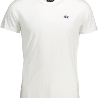 CAMISETA MANGA CORTA HOMBRE BLANCA LA MARTINA