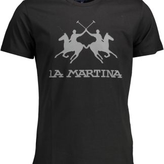 CAMISETA MANGA CORTA HOMBRE LA MARTINA NEGRO