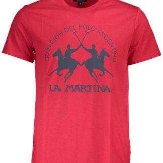 CAMISETA DE MANGA CORTA HOMBRE LA MARTINA ROJA