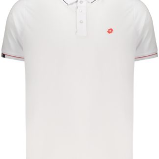 POLO DE MANGA CORTA PARA HOMBRE LOTTO, BLANCO