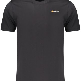 CAMISETA NEGRA DE MANGA CORTA PARA HOMBRE DE LOTTO