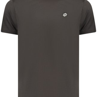 CAMISETA NEGRA DE MANGA CORTA PARA HOMBRE DE LOTTO