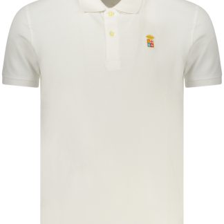 Polo de manga corta para hombre, color azul marino, blanco.