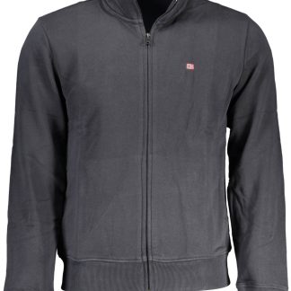SUDADERA NAPAPIJRI CON CREMALLERA PARA HOMBRE NEGRA