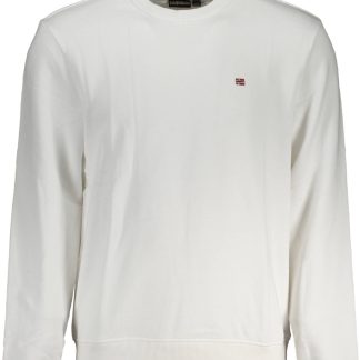 SUDADERA NAPAPIJRI SIN CREMALLERA HOMBRE BLANCA