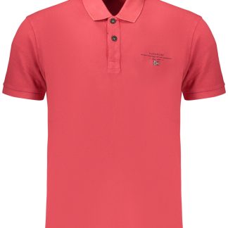Polo de manga corta para hombre NAPAPIJRI, rojo.