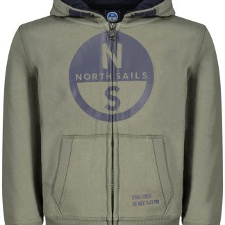 SUDADERA INFANTIL VERDE CON CREMALLERA NORTH SAILS