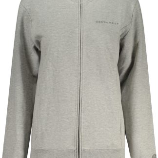 Sudadera gris con cremallera para mujer de North Sails