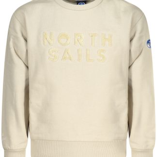 SUDADERA CON CREMALLERA PARA NIÑOS NORTH SAILS, BEIGE