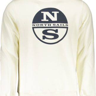 SUDADERA NORTH SAILS BLANCA HOMBRE SIN CREMALLERA