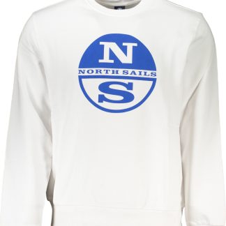 SUDADERA BLANCA SIN CREMALLERA PARA HOMBRE NORTH SAILS
