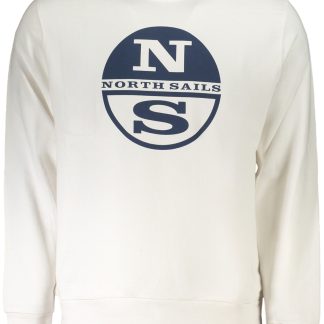 SUDADERA BLANCA SIN CREMALLERA PARA HOMBRE NORTH SAILS