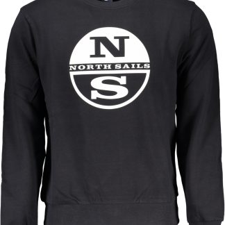 SUDADERA DE HOMBRE NEGRA CON CREMALLERA NORTH SAILS