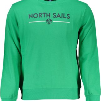 SUDADERA HOMBRE SIN CREMALLERA VERDE NORTH SAILS
