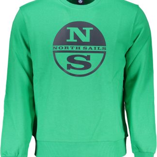 SUDADERA HOMBRE SIN CREMALLERA VERDE NORTH SAILS