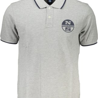 POLO MANGA CORTA HOMBRE GRIS NORTH SAILS