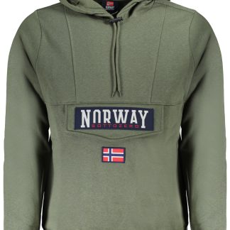 SUDADERA HOMBRE SIN CREMALLERA VERDE NORUEGA 1963