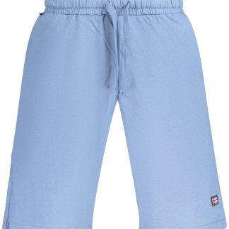 PANTALONES CORTOS AZULES DE BERMUDA PARA HOMBRE, NORUEGA 1963