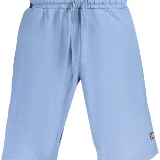 PANTALONES CORTOS AZULES DE BERMUDA PARA HOMBRE, NORUEGA 1963