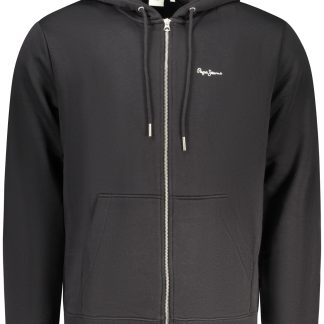 SUDADERA NEGRA CON CREMALLERA PARA HOMBRE PEPE JEANS