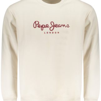 SUDADERA BLANCA CON CREMALLERA PARA HOMBRE PEPE JEANS