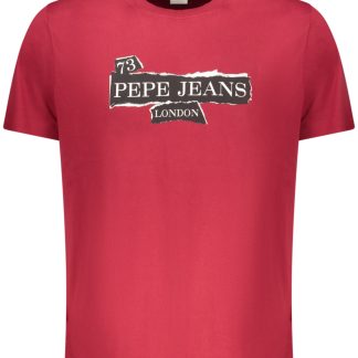 CAMISETA DE MANGA CORTA PEPE JEANS PARA HOMBRE, ROJA