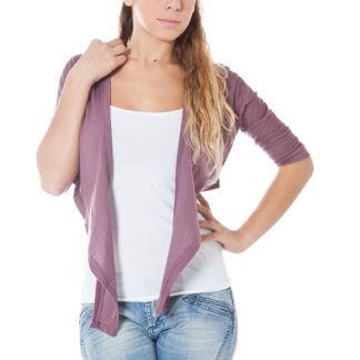 PHARD SHRUG MANGA LARGA ROSA MUJER