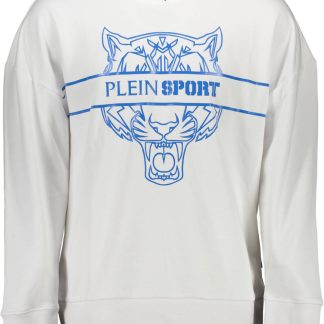 SUDADERA PLEIN SPORT SIN CREMALLERA HOMBRE BLANCO