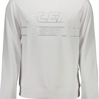 SUDADERA PLEIN SPORT SIN CREMALLERA HOMBRE BLANCO