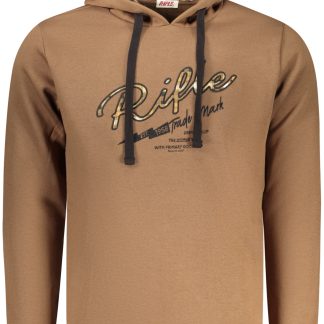 SUDADERA CON CREMALLERA PARA HOMBRE RIFLE MARRÓN