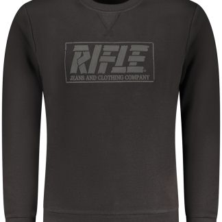 SUDADERA CON CREMALLERA NEGRA PARA HOMBRE RIFLE
