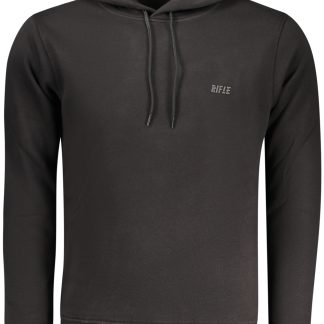 SUDADERA CON CREMALLERA NEGRA PARA HOMBRE RIFLE