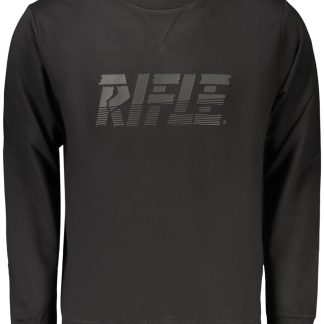 Sudadera negra con cremallera para hombre de la marca RIFLE