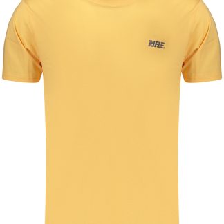 CAMISETA DE MANGA CORTA PARA HOMBRE CON ESTAMPADO DE RIFLE, COLOR NARANJA