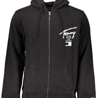 SUDADERA DE HOMBRE TOMMY HILFIGER NEGRA CON CREMALLERA