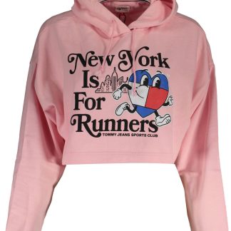 SUDADERA TOMMY HILFIGER ROSA MUJER SIN CREMALLERA