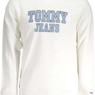 SUDADERA TOMMY HILFIGER HOMBRE BLANCA SIN CREMALLERA