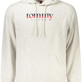 SUDADERA TOMMY HILFIGER GRIS CON CREMALLERA PARA HOMBRE
