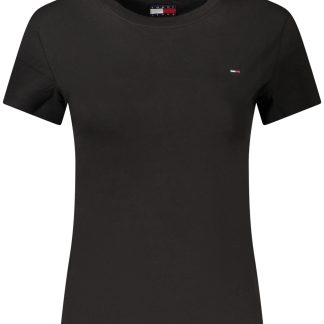 CAMISETA DE MANGA CORTA PARA MUJER DE TOMMY HILFIGER, NEGRA