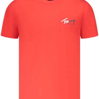 CAMISETA DE MANGA CORTA PARA HOMBRE TOMMY HILFIGER, ROJA